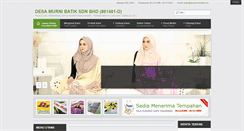 Desktop Screenshot of desamurnibatik.com